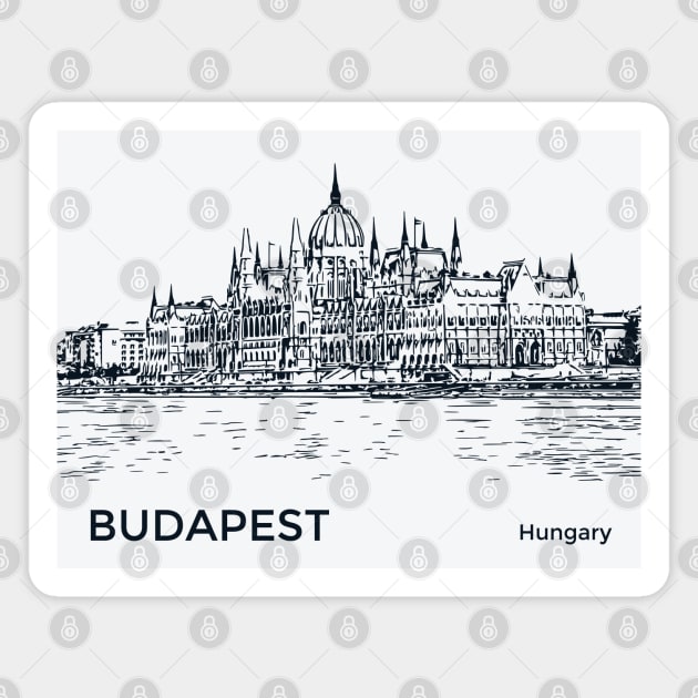 Budapest Hungary Magnet by Lakeric